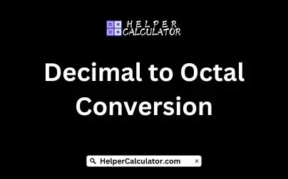 Decimal to Octal Conversion