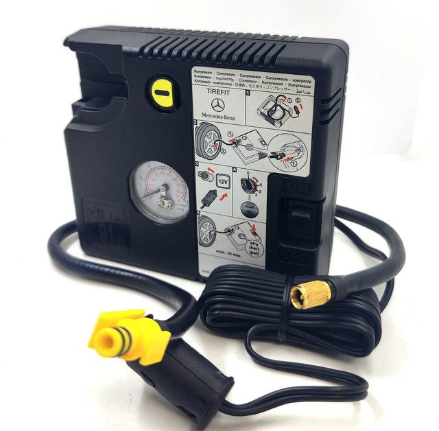 MERCEDES TYRE PUMP 12V COMPRESSOR A B C E GLA GLC SLK CLA CLS S SL