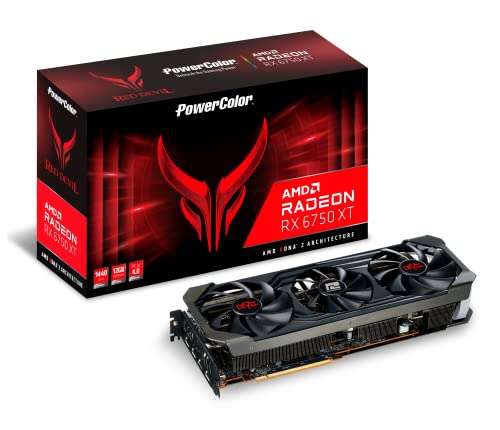 Amazonia: PowerColor Red Devil AMD Radeon RX 6750 XT Tarjeta gráfica con Memoria GDDR6 de 12 GB 