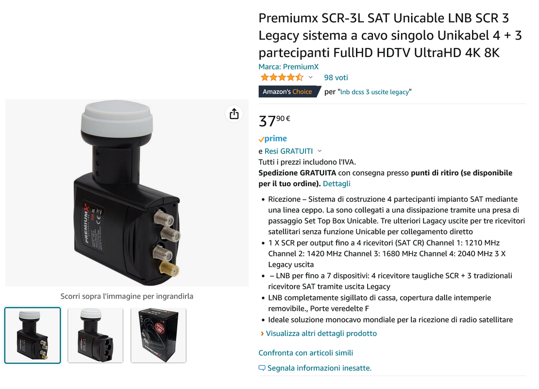 Screenshot 2022-06-19 at 09-19-39 Premiumx SCR-3L SAT Unicable LNB SCR 3 Legacy sistema a cavo singo