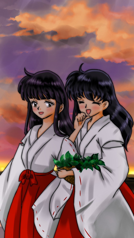 Hình vẽ Kikyou, Kagome, Sango bộ Inuyasha - Page 17 63782981_p0