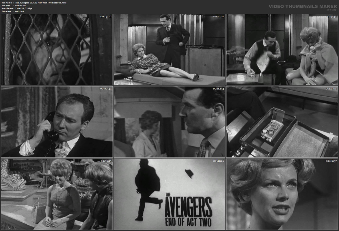 The Avengers S03E03 Man with Two Shadows.mkv