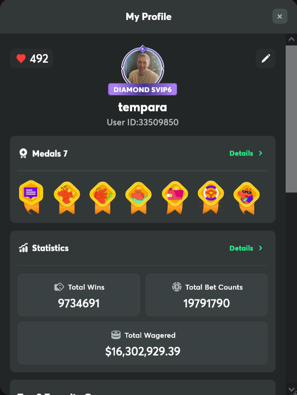 02 SVIP6 Profile Details Screenshot 2026 01 14 at 00 59 47 BC GAME