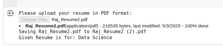 Details of Resume
