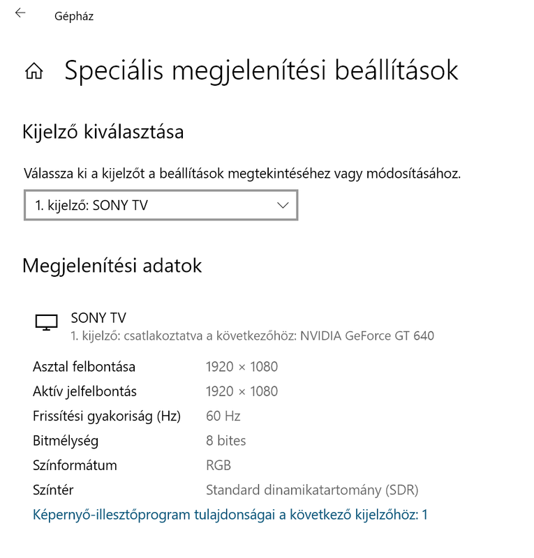 Nvidia GeForce GT 640 - Windows 10 - Gépház (1)
