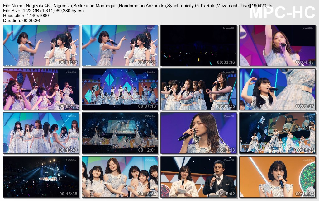 Nogizaka46 - Nigemizu,Seifuku no Mannequin,Nandome no Aozora ka,