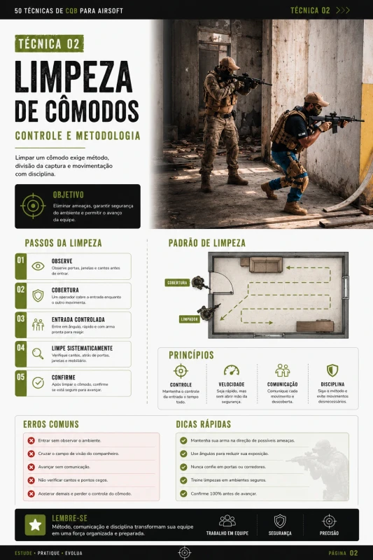 Página do guia 50 Técnicas de CQB para Airsoft