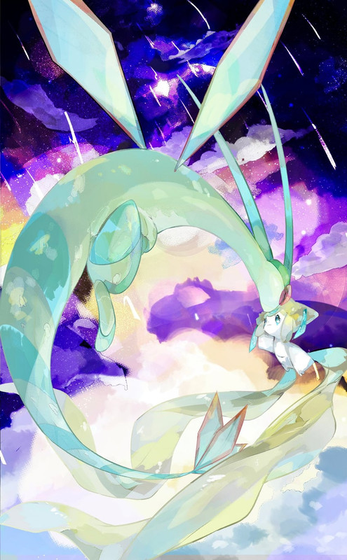 jirachi-and-flygon-pokemon-drawn-by-tugu