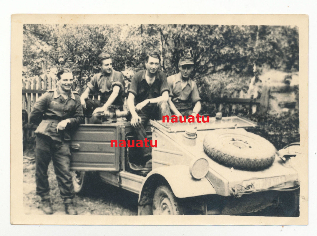 Foto Luftwaffe VW Kübelwagen LW Felddivision Ita