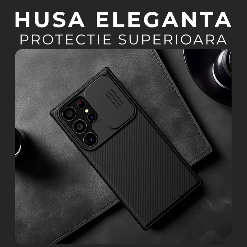 Husa pentru Samsung S24 Nillkin, CamShield Pro, Policarbonat, Protectie Camera, Antisoc, Calitate Premium, Albastru 1001 07 copy