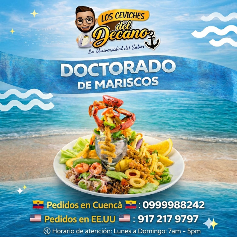 14 Doctorados de mariscos