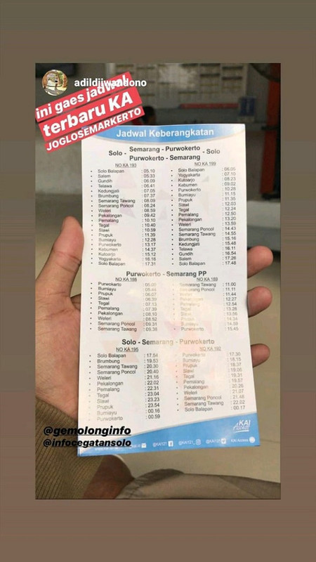 Jadwal KA Joglosemarkerto.