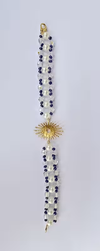 bracelet perles et diamants 