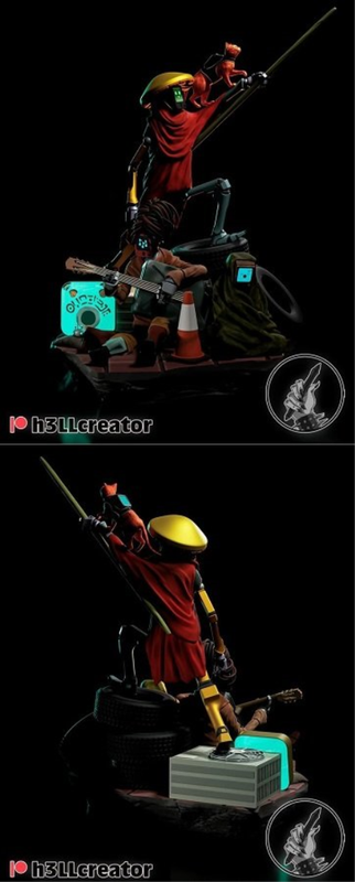 H3llcreator – Stray Diorama – 3D Print Model H3llcreator – Stray Diorama – 3D Print Model