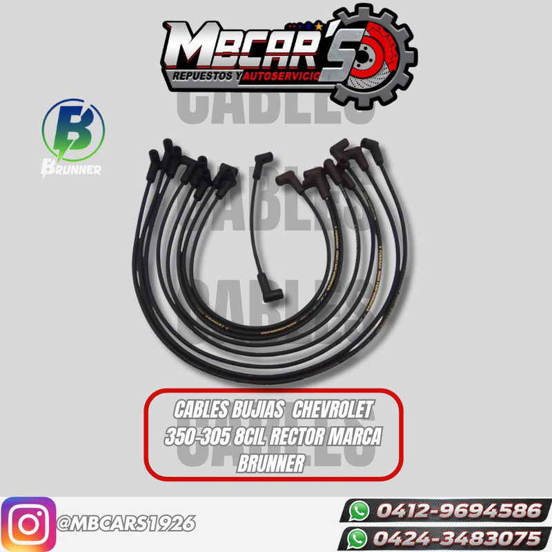 CABLE BUJIAS CHEV 350 305 8 CIL RECTO 8.5MM