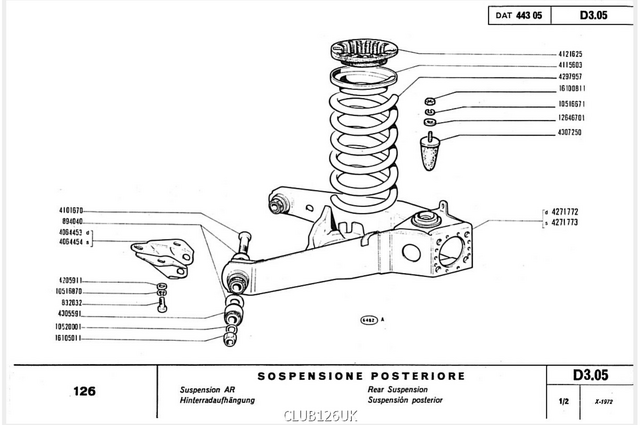 Air cooled rear suspension