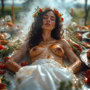 Garden wedding wom served Blackh 0 44