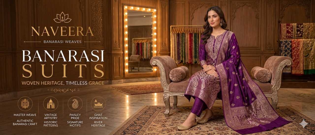 Naveera Luxury Banarasi Suit Sets Collection