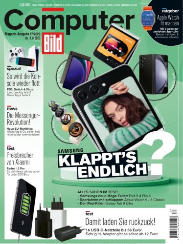 Cover: Computer Bild Magazin No 17 vom 11  August 2023
