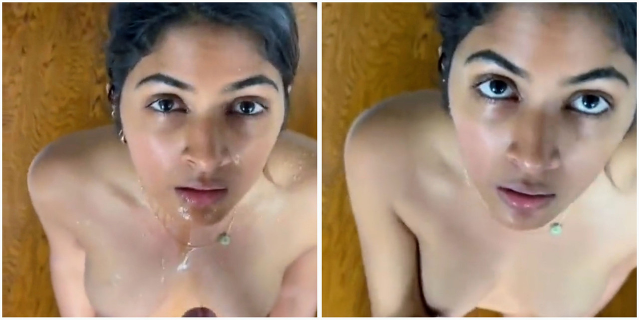 NRI girl giving blowjob to boyfriend full nude video