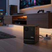 Painel traseiro com 5 tomadas