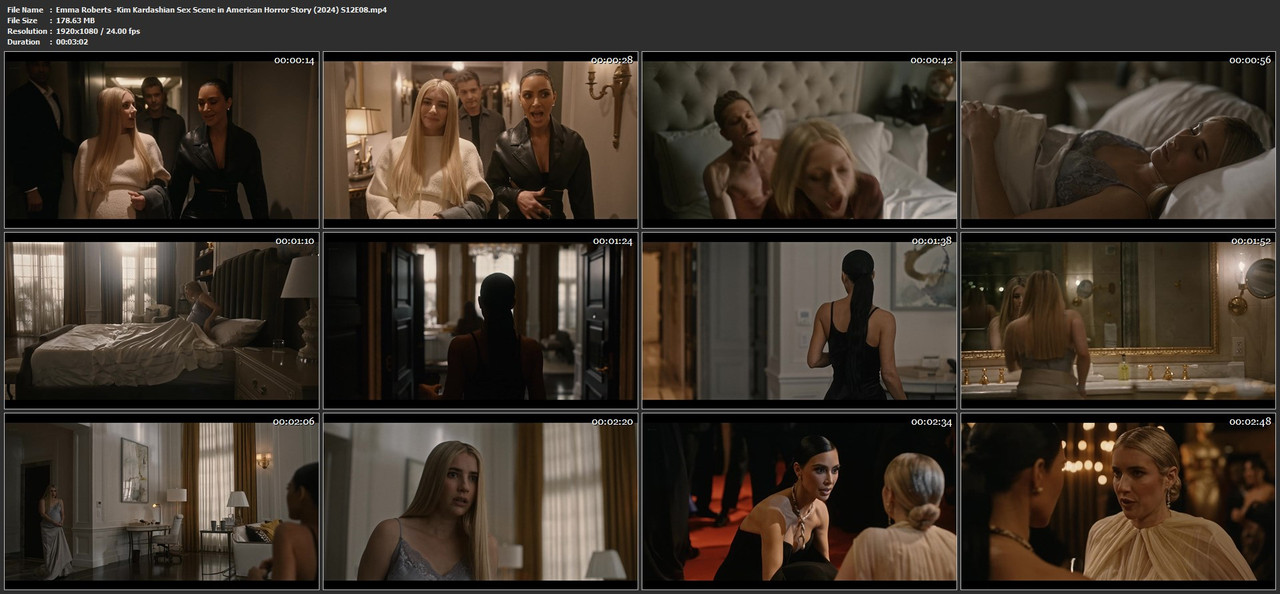 Emma Roberts -Kim Kardashian Sex Scene in American Horror Story (2024) S12E08.mp4