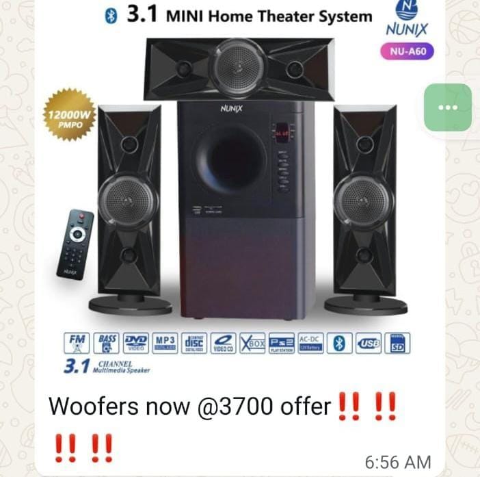 Nunix 3.1 mini theatre 