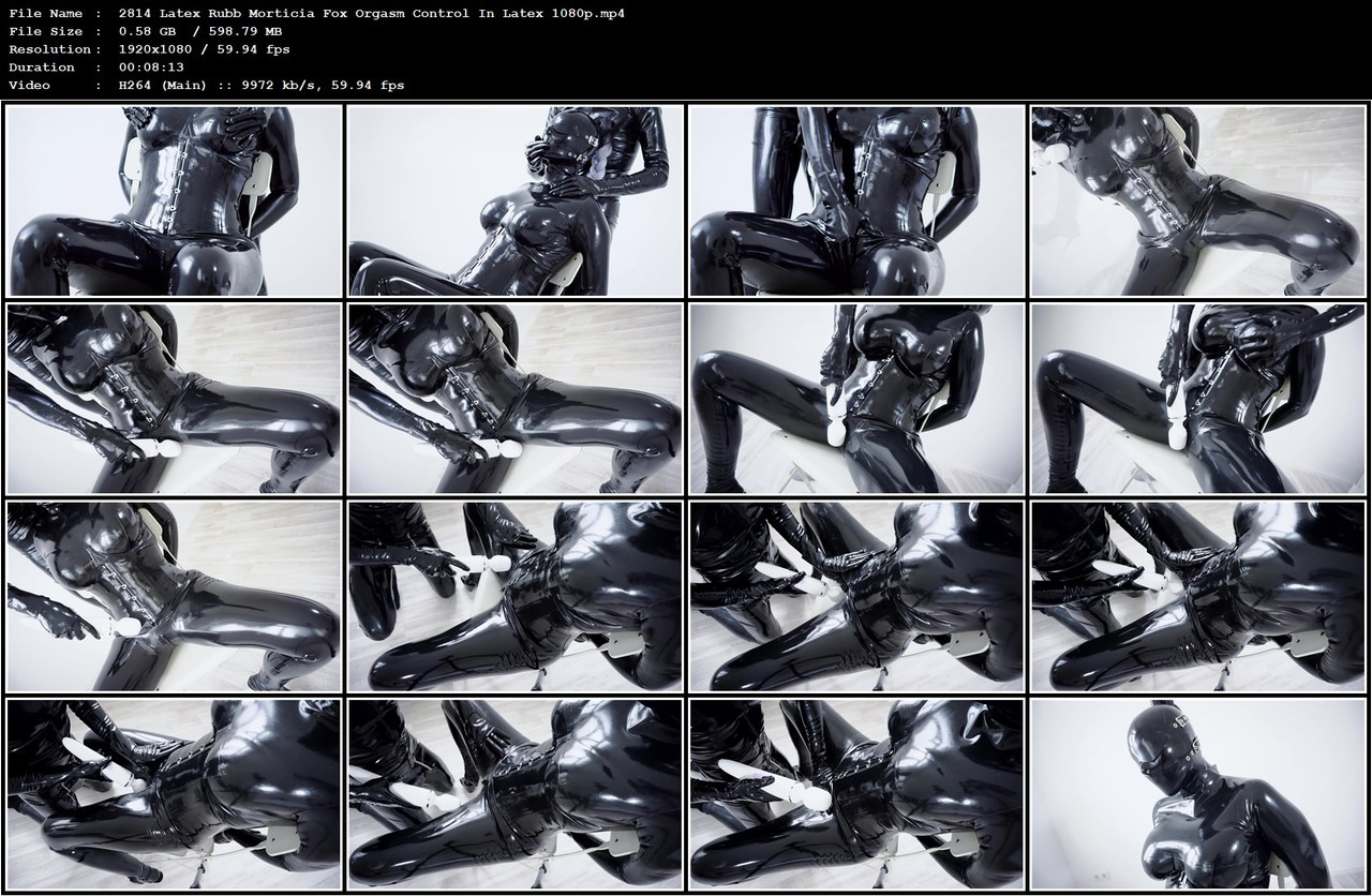 2814 Latex Rubb Morticia Fox Orgasm Control In Latex 1080p mp4