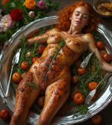 Garden wedding wom served Redhair 1 09