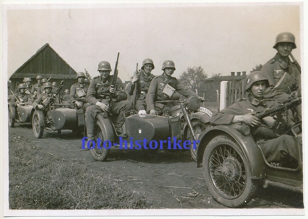 Kameraden Kradschützen Motorrad BMW R12 MG 34 Au