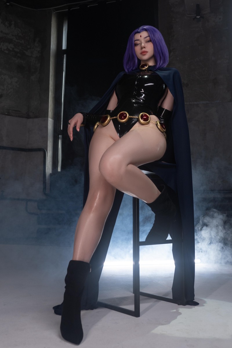 Alina Becker Raven Cosplay DC 角色高清写真图集【51P-35.3M】插图3