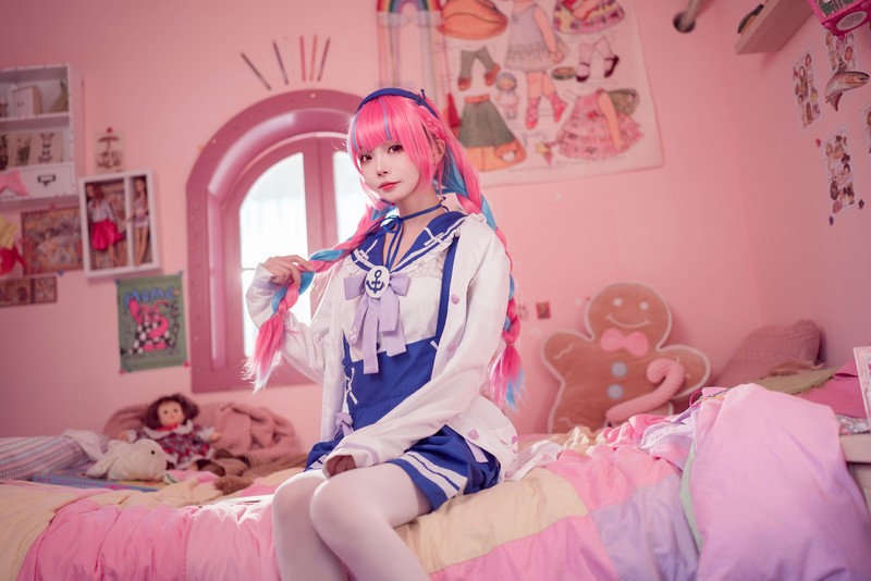 艾西Aiwest 湊阿库娅私服Cosplay写真图集 虚拟主播高清美图 55P (274.4M)插图6