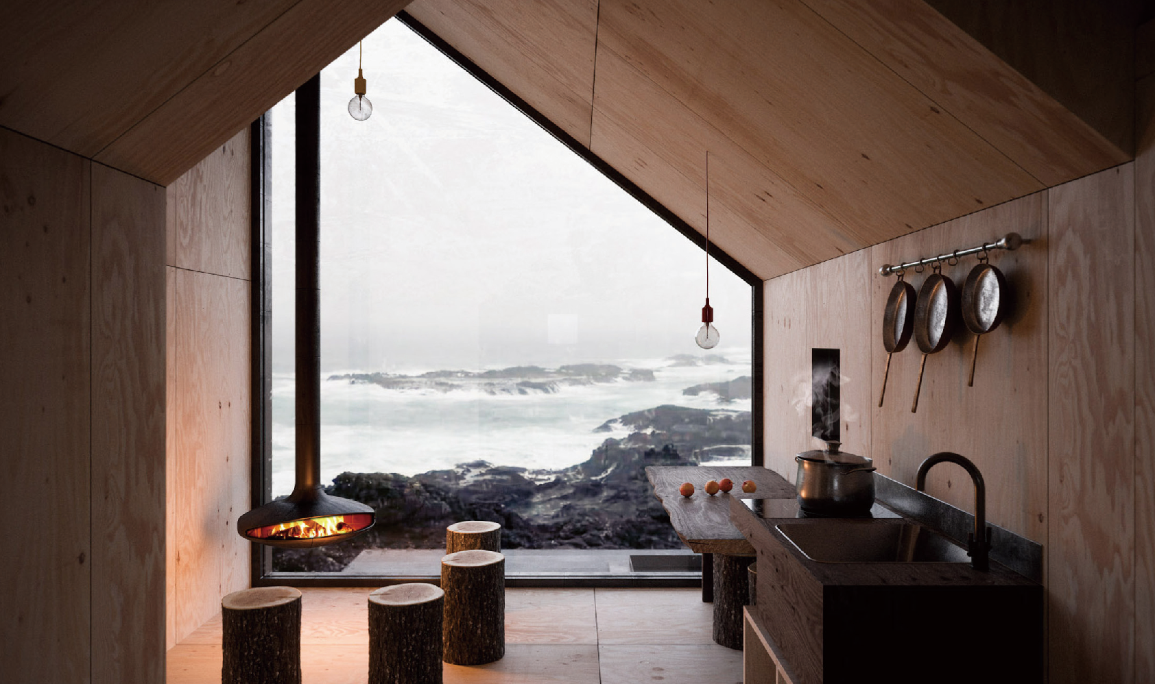 Luxury cabin ideal for eco retreats