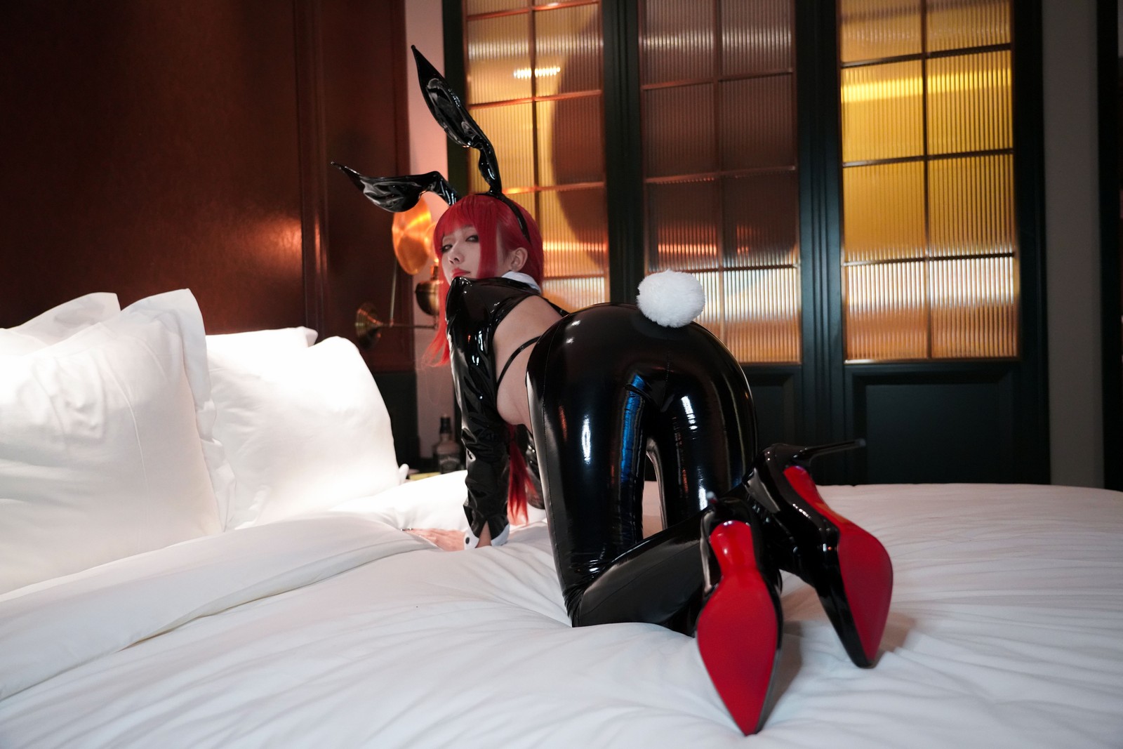 绞肉姬 玛奇玛 兔女郎风 Cosplay 写真｜Chainsaw Man 高清图集（46P｜170MB）插图7