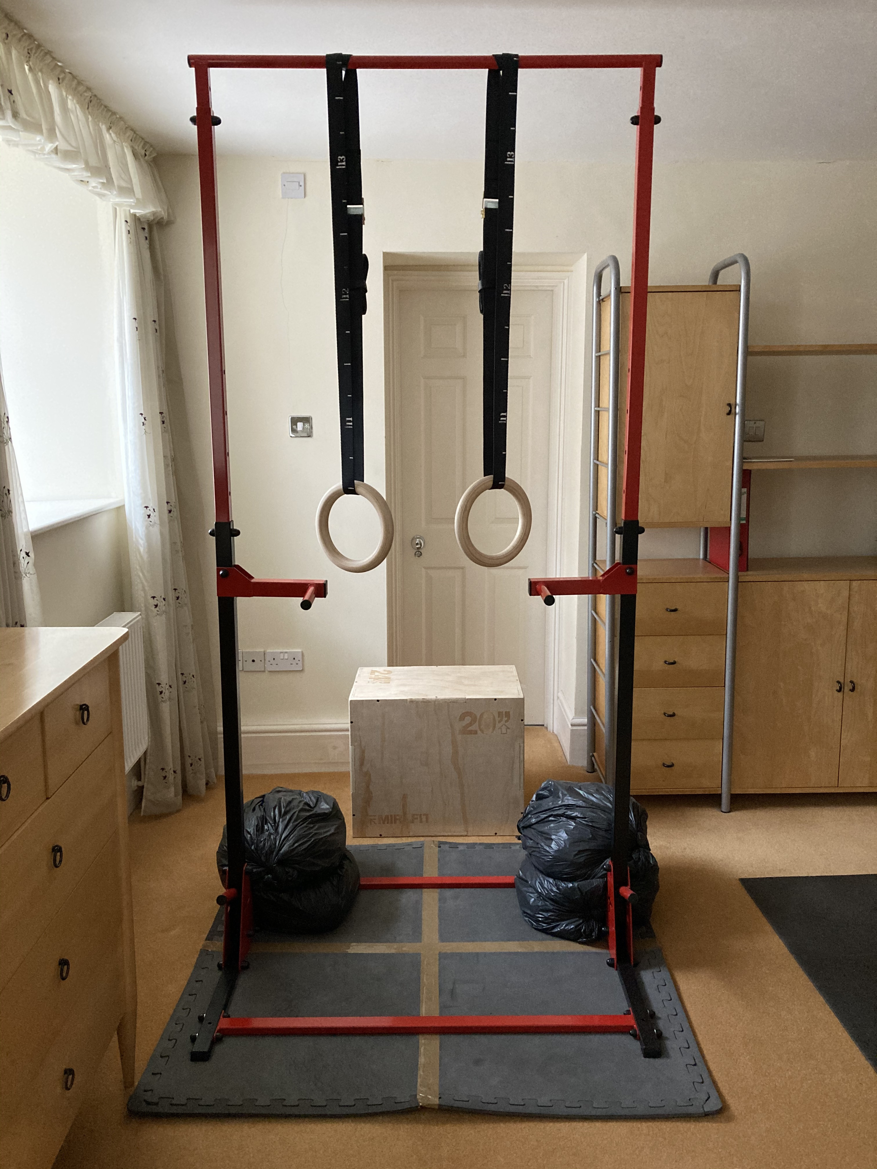 Indoor rings setup : r/bodyweightfitness