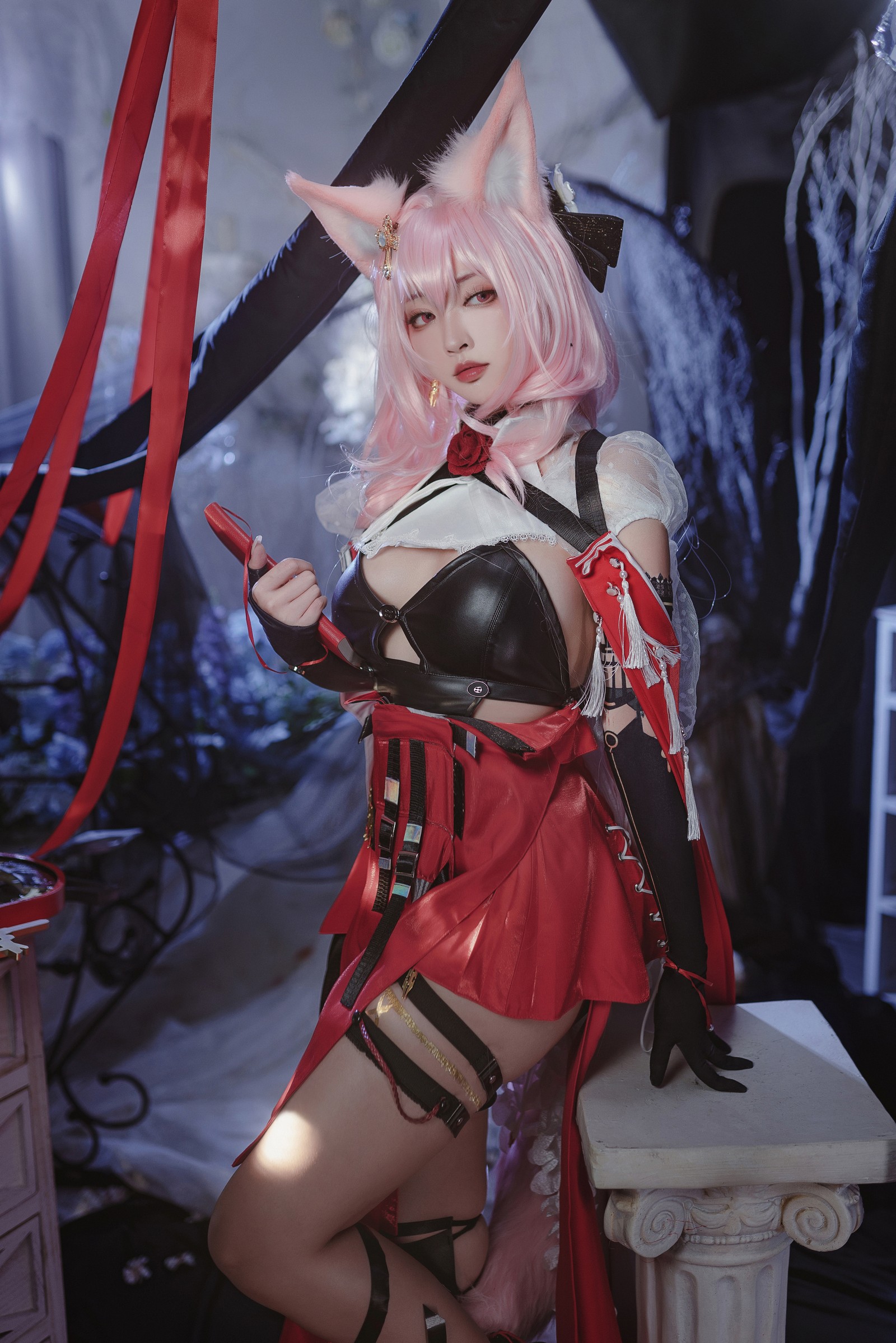 宮本桜 明日方舟 鸿雪 Cosplay 写真｜干员主题 高清图集（18P｜215MB）插图1