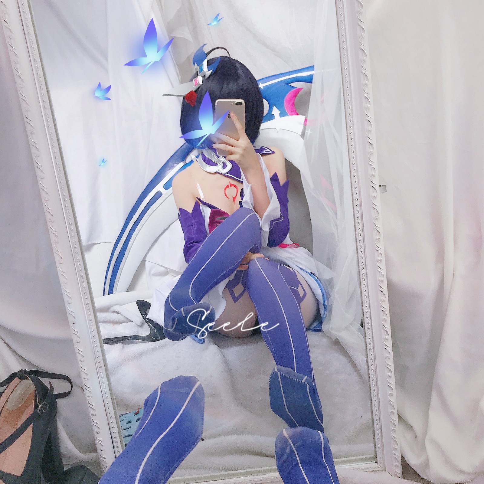 Seele麦麦希儿幻海梦蝶写真集｜梦幻蓝色系高清图集（168P-229.3M）插图3