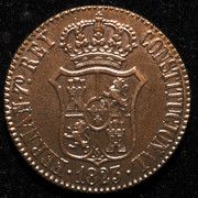 3 cuartos Fernando VII 1823. Cataluña (Barcelona). PAS7348