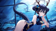 depth of field, 1girl, [kisaki blue archive], monster girl, {{{{dragon girl}}}}, s-4550291