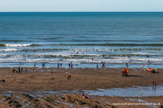 Widemouth Bay is popular for surfing.