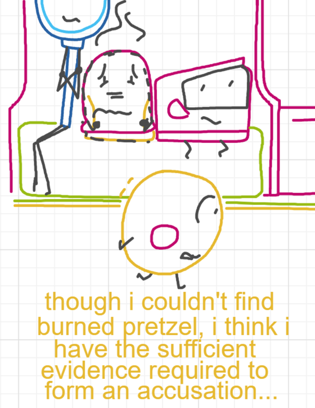 A panel from A Murder On The, episode six of the Board Boards object show by Furretwalk/WalkingFurret.
