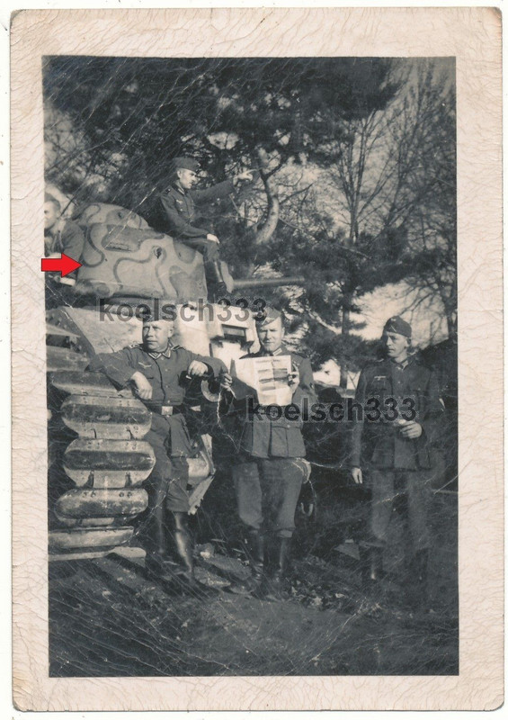 Foto französischer Char B 1 Panzer Camo Tarnanst