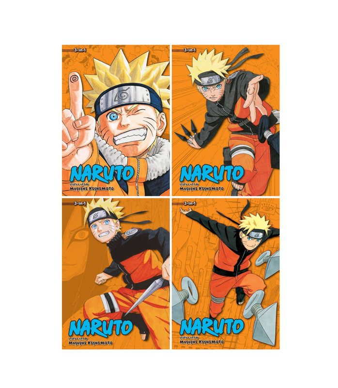 MANGA Naruto 25-36 in 4 Omnibus Editions 9-12 TP