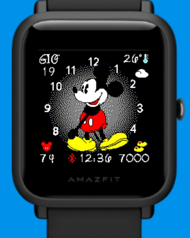 Disney Mickey Mouse ispired face [bip u pro] - Amazfit Watch faces