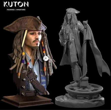 Captain Jack Sparrow – Kuton – 3d print model