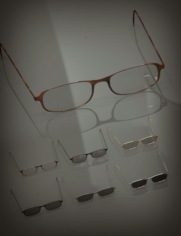 Glasses Set 2 for Genesis 8 and 8.1