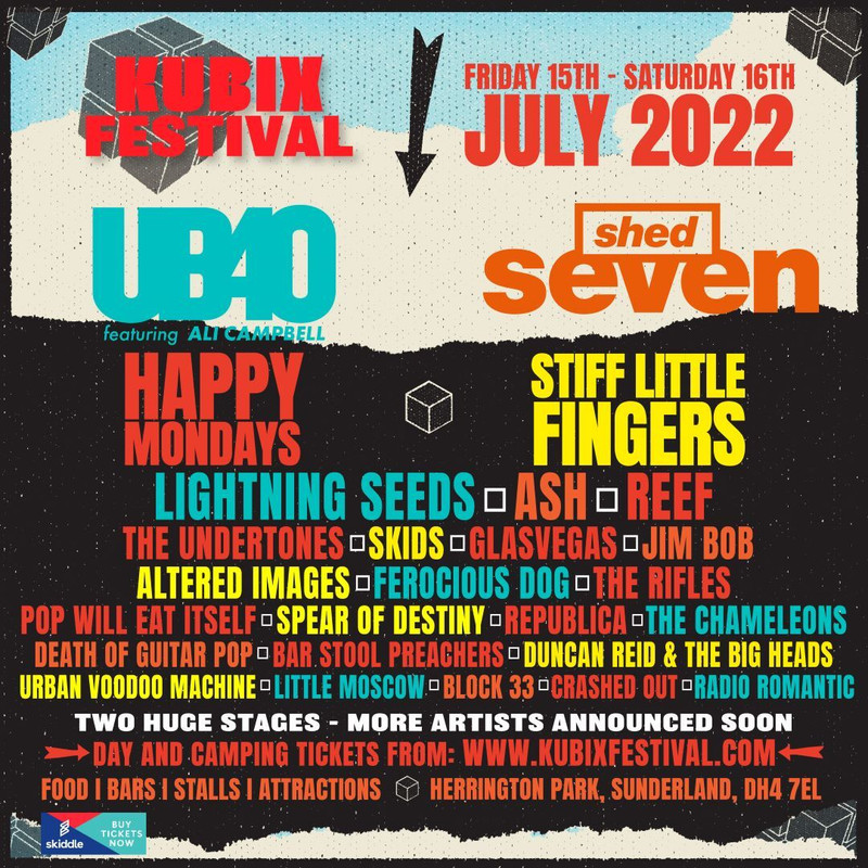 Kubix Rock Festival announce Friday Headliner Skiddle