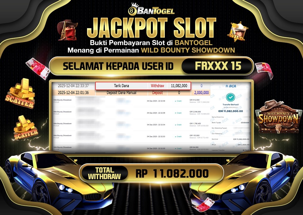 BUKTI JACKPOT LUNAS BANTOGEL