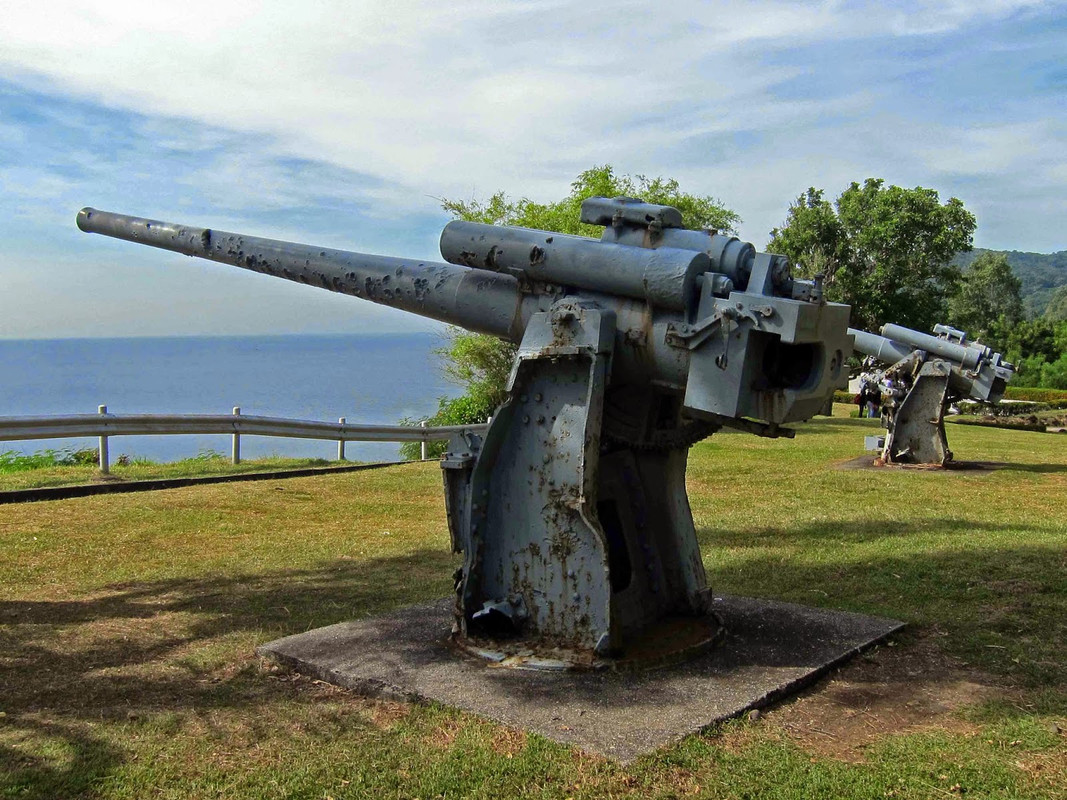 Artillerie cotiere lourde US dans le pacifique Corregidor-phillipines