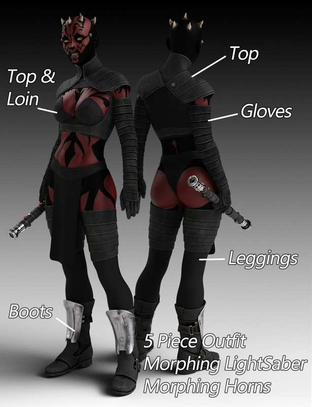Maul For Genesis 8.1 Females (IM Ready) 2 Promo